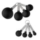 thumbnail image 1 of de 8 cucharas medidoras portátiles con de material acero inoxidable, plástico PP de fácil almacenamiento para Bar, , cocina, proteína en polvo, Negro, 1 of 5