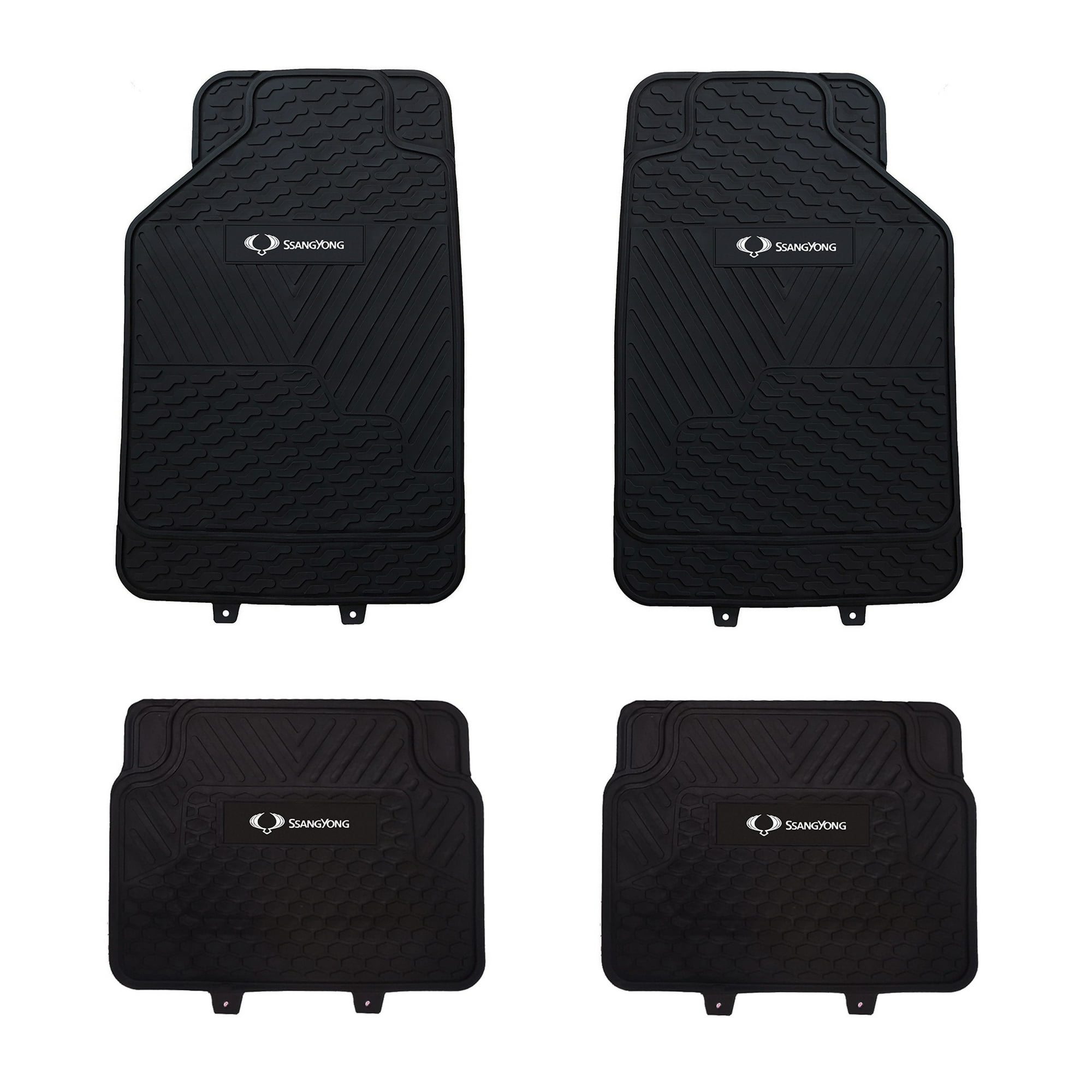 Jj Group - Pisos De Goma Marca Ssangyong Para Vehículos 4 Piezas