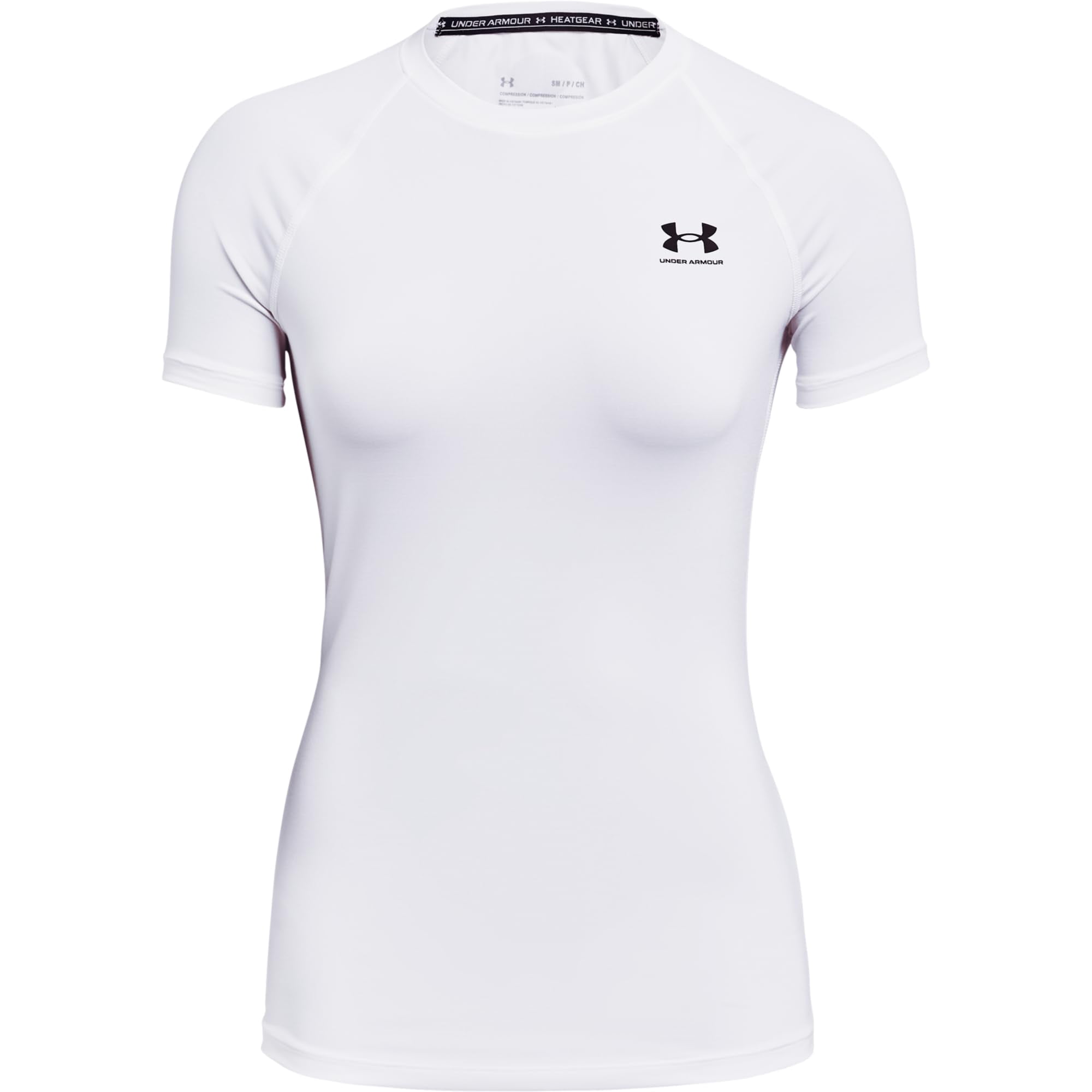 Camiseta Under Armour Heatgear Compression Para Mujer, Color Blanco