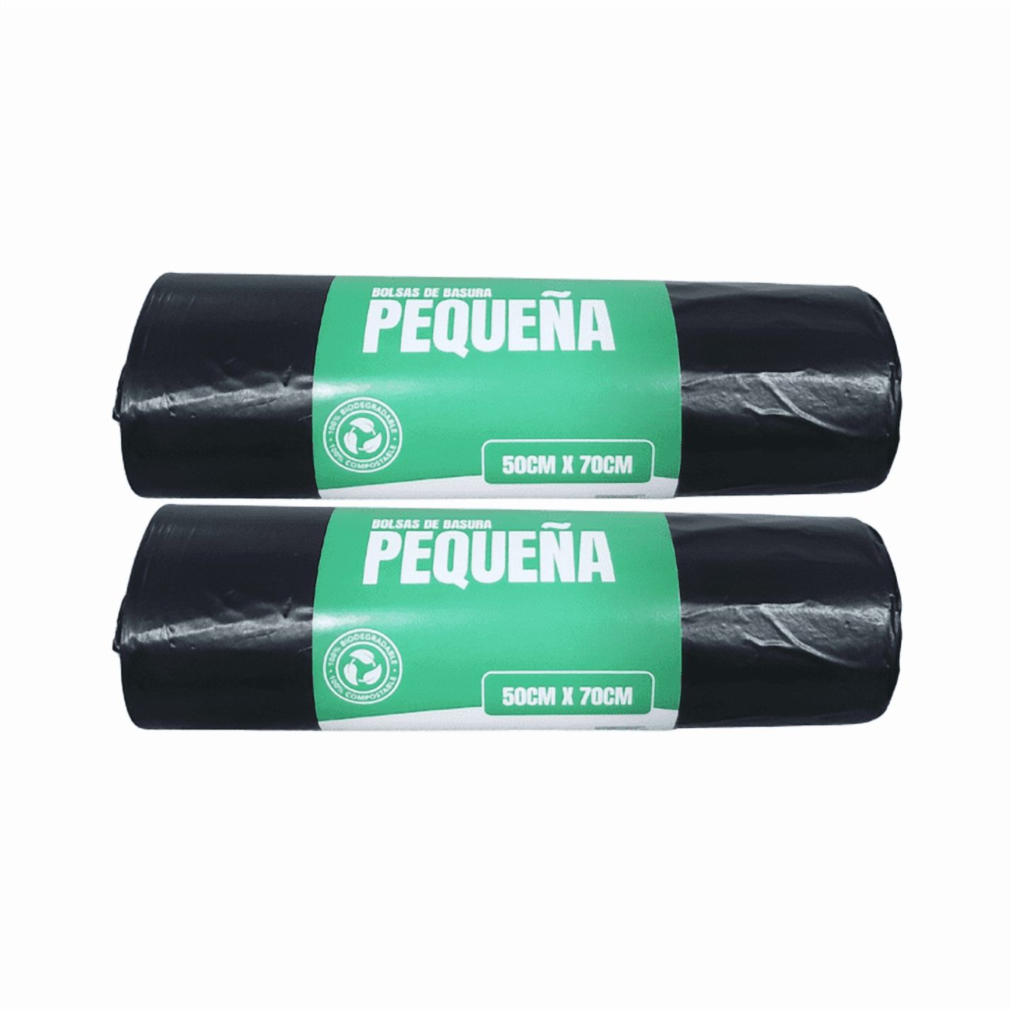 Genérico - Pack 2 Bolsas De Basura Pequeña 70X50Cm