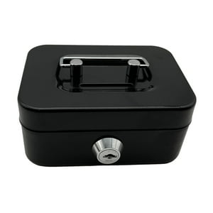Genérico - Caja De Efectivo Con Cerradura, Manija De Metal, Caja De Almacenamiento Con Cerradura De Metal, Caja De Seguridad Con Llave