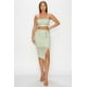 thumbnail image 2 of Conjunto de Top de Tirantes con Tachuelas y Minifalda con Abertura, 2 of 5