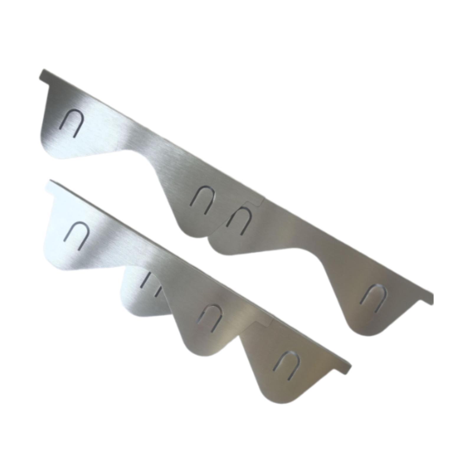 Bothyi - Cubierta De Encimera Para Estufas De Acero Inoxidable Rellena Los Huecos Sella El Lado Del Horno Relleno Plateado