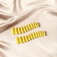 thumbnail image 3 of Presiona las uñas JOYVVEW, cuadradas medianamente largas, de color amarillo brillante, 3 of 7