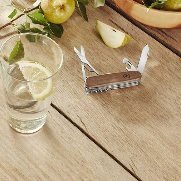 Navaja Huntsman de madera color Nuez Victorinox