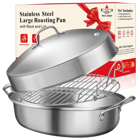 Asadera GRILL BUMP de 53 cm con rejilla y tapa