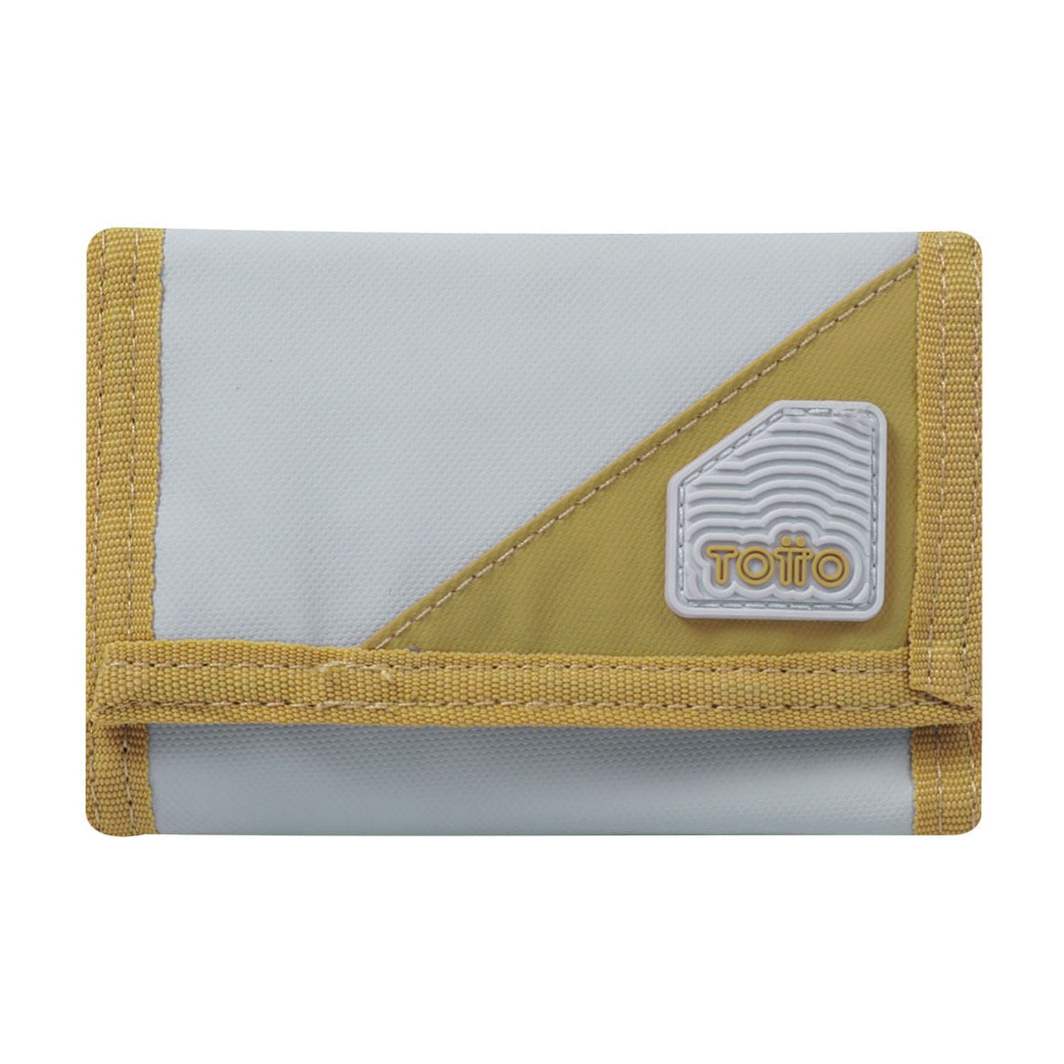 Totto - Billetera Contrast Can Gris/amarillo