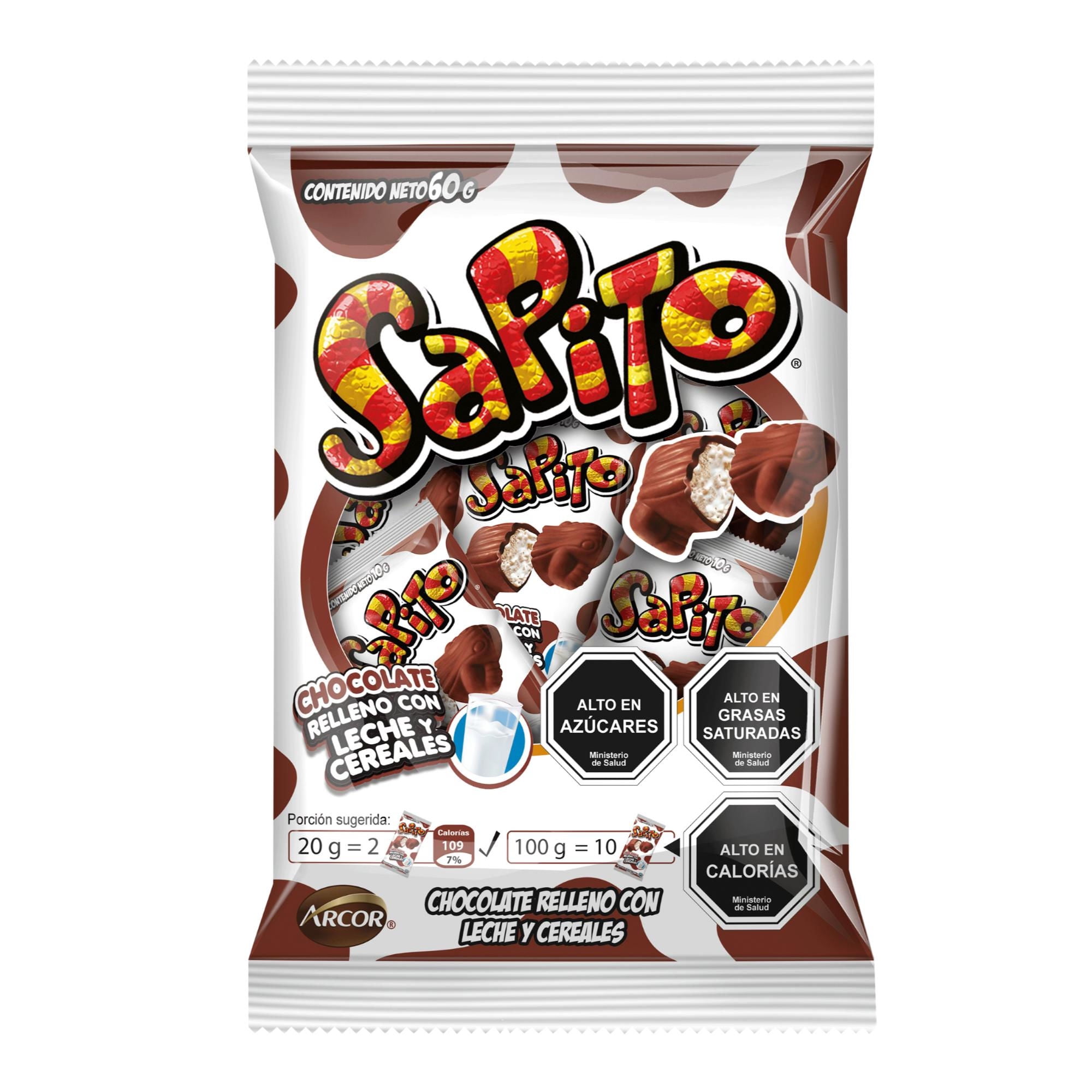 Chocolate Sapito Bolsa 60 g Arcor