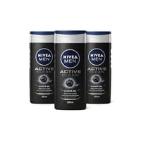 Pack 3 Gel De Ducha Nivea Active Clean 250Ml Deep