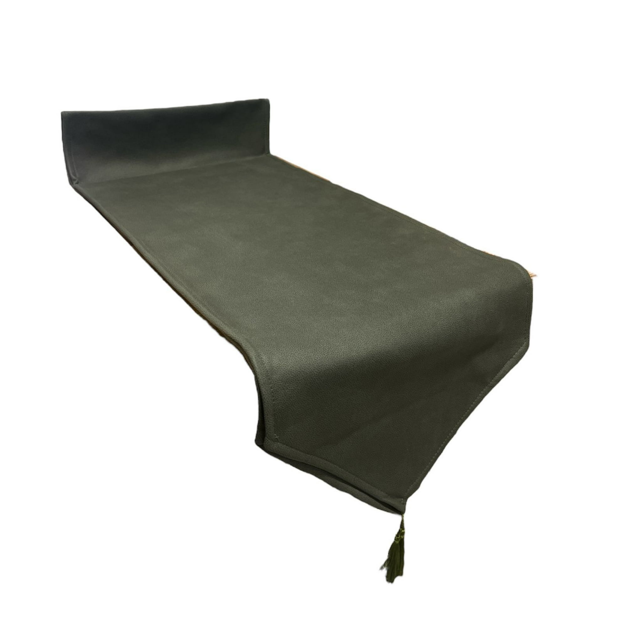 Oem - Mantel Camino De Mesa Con Pompon Cuero Sintetico 180x35cm V