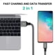 thumbnail image 4 of Cable de carga USB-A a USB-C de 6 pies 3 A de carga rápida, paquete de 2 unidades, 4 of 7