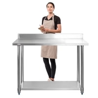 Prochef - Mesón Muro Eco Acero Inoxidable 160X60X85(+5) Cm.