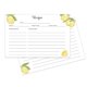 thumbnail image 1 of Tarjetas de recetas HEART & BERRY 10 × 15 cm Limón – Pack de 50, 1 of 5