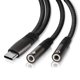 thumbnail image 1 of Adaptador USB‑C LecLooc divisor de audio y micrófono de 3,5 mm, 1 of 7