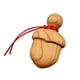 thumbnail image 3 of Colgante De Madera DIY Pequeño Adorno De Madera De Melocotón Para Puerta Árbol De Navidad Bolso Estilo B 5cmx3cm, 3 of 3