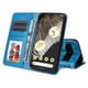 thumbnail image 3 of Funda tipo cartera FOXDOCK para Google Pixel 7 Pro , diseño girasol en relieve, cuero PU, cierre magnético, soporte y tarjetero, 3 of 5