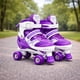 thumbnail image 4 of Patines 4 Ruedas Ajustable Artísticos Morado Para Niñas, 4 of 5