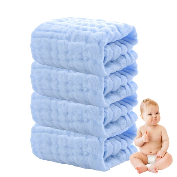 Toallitas para bebé: toallitas suaves y absorbentes para el rostro (paquete de 4)