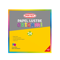 Artel - Block Papel Lustre 24 Hojas 12 Col 16X16