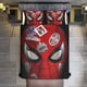 thumbnail image 1 of Spiderman face 3 Piece Sets Full/Queen Size - Reversible Microfiber Quilts with 2 Shams Soft Lightweight Bedspread Coverlet Comforter for All Season Bed Sheets, 1 of 5