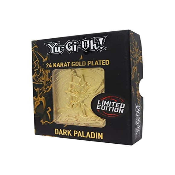Tarjeta YU-GI-OH! Edición limitada bañada en oro de 24 quilates de Dark Paladin