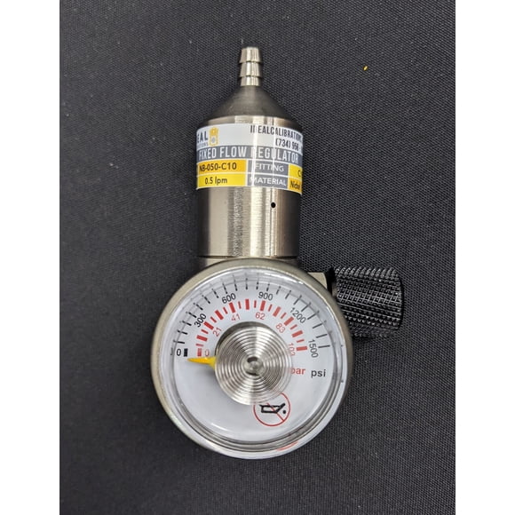 Regulador de Gas Ideal Calibrations 0,5 lpm con Conector C10