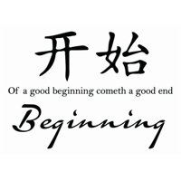 Rienda Libre Graphics - Decomural Beginning Chinese Symbol Ws-34135
