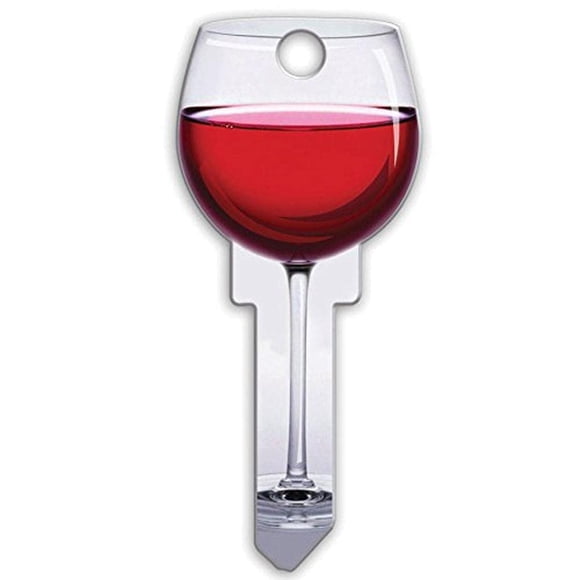 Key Blank Lucky Line SC1 House Key, diseño de vino tinto