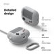 thumbnail image 5 of Funda elago AW5 gris claro con mosquetón para AirPods Pro 3, 5 of 8