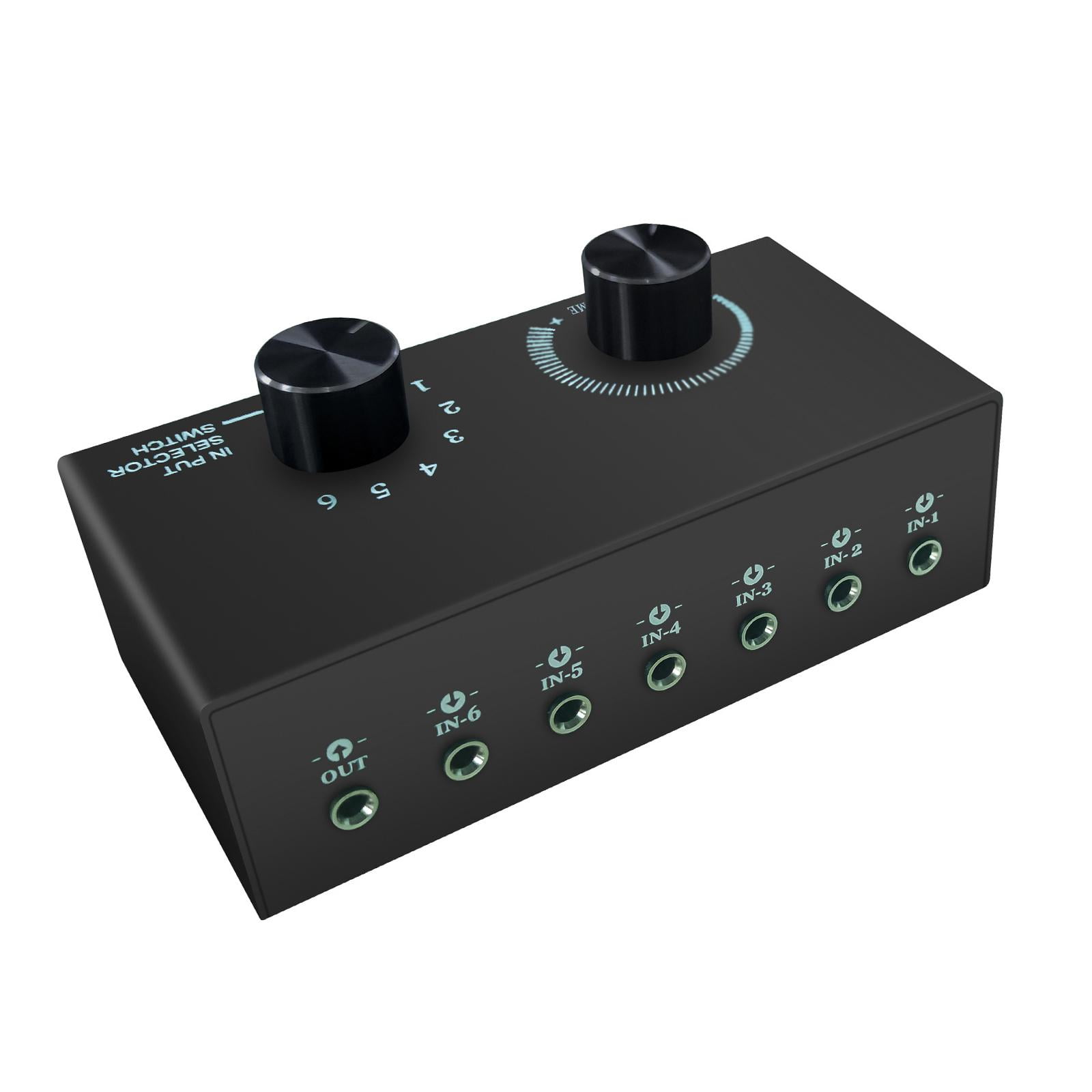Bothyi - Audio Switch Audio Switcher Box 6 En 1 Out Portable Compact Para Teléfono Portátil