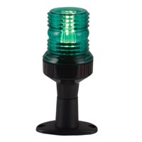 Magideal - Luz De Señal Para Barco, Yate, Vela, Mástil Y Luces Todo Terreno, Repuesto De Luz De Popa De 3 W, Montaje En Cubierta, Peso Ligero, 12 V, 24 V Luz Verde