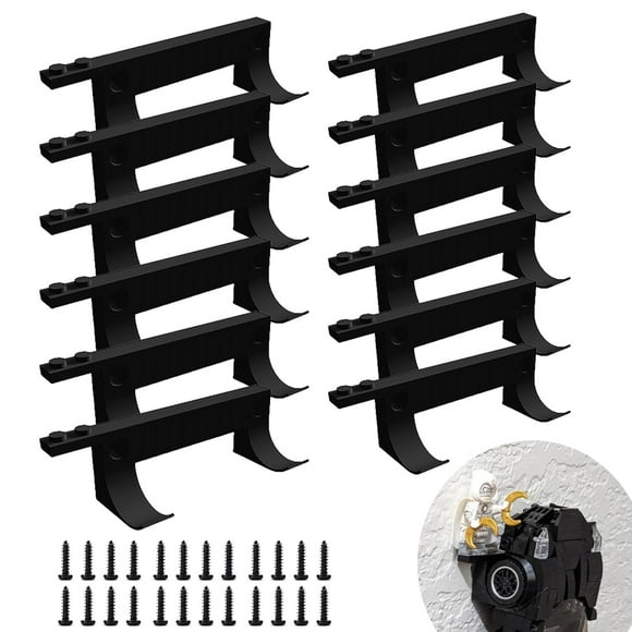 Soporte de pared para Lego Speed Champions TEYOUYI Black x12