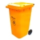 thumbnail image 2 of Basurero Contenedor Basura 240 lts. Amarillo QRubber, 2 of 4