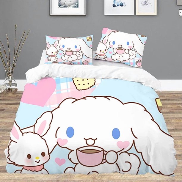 CinnamorollS Comforter Bedding Sets Bed Linen Sets Duvet Cover Set Twin Size Bedding Double Bed Sheets Queen Home Textile GardenBed Sheets