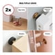 thumbnail image 2 of Pack 2 topes antivibración para mueble negro, 2 of 3