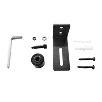 Bothyi - Guía De Piso Ajustable Montaje En Pared Estancia Inferior Herrajes Para Puertas Corredizas De Granero