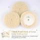 thumbnail image 3 of Pads de pulido de lana Woolous de 7" de lana natural, paquete de 3, con velcro, 3 of 8