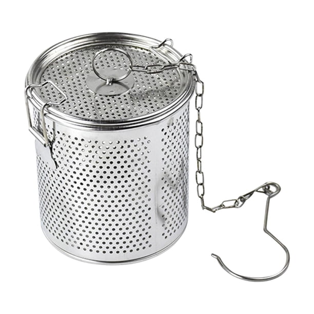 Colador de especias y condimentos, colador de té de acero inoxidable, práctico colador de sopa, cesta de separación de condimentos, infusor de té para 14 cm x 16 cm