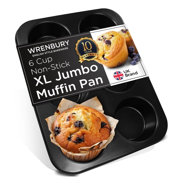 Molde para Muffins Wrenbury de 6 Cavidades 10 cm Antiadherente XL Profundo
