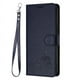 thumbnail image 2 of Funda tipo cartera FOXDOCK para iPhone 12 Pro con soporte, ranuras, RFID, diseño de gato, 2 of 5