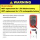 thumbnail image 3 of Batería EMB ER14505 3,6 V 2700 mAh Li-SOCl₂ AA 14500, paquete de 4, 3 of 8