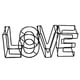 thumbnail image 2 of Adornos De Escritorio De Letras De Amor De Alambre De Metal 3D Para El Día De San Valentín Negro, 2 of 5