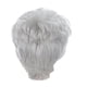 thumbnail image 1 of Pelucas Masculinas De Corte Pixie Natural Peluca Corta Y Recta De Cabello Humano Gris Plateado, 1 of 5