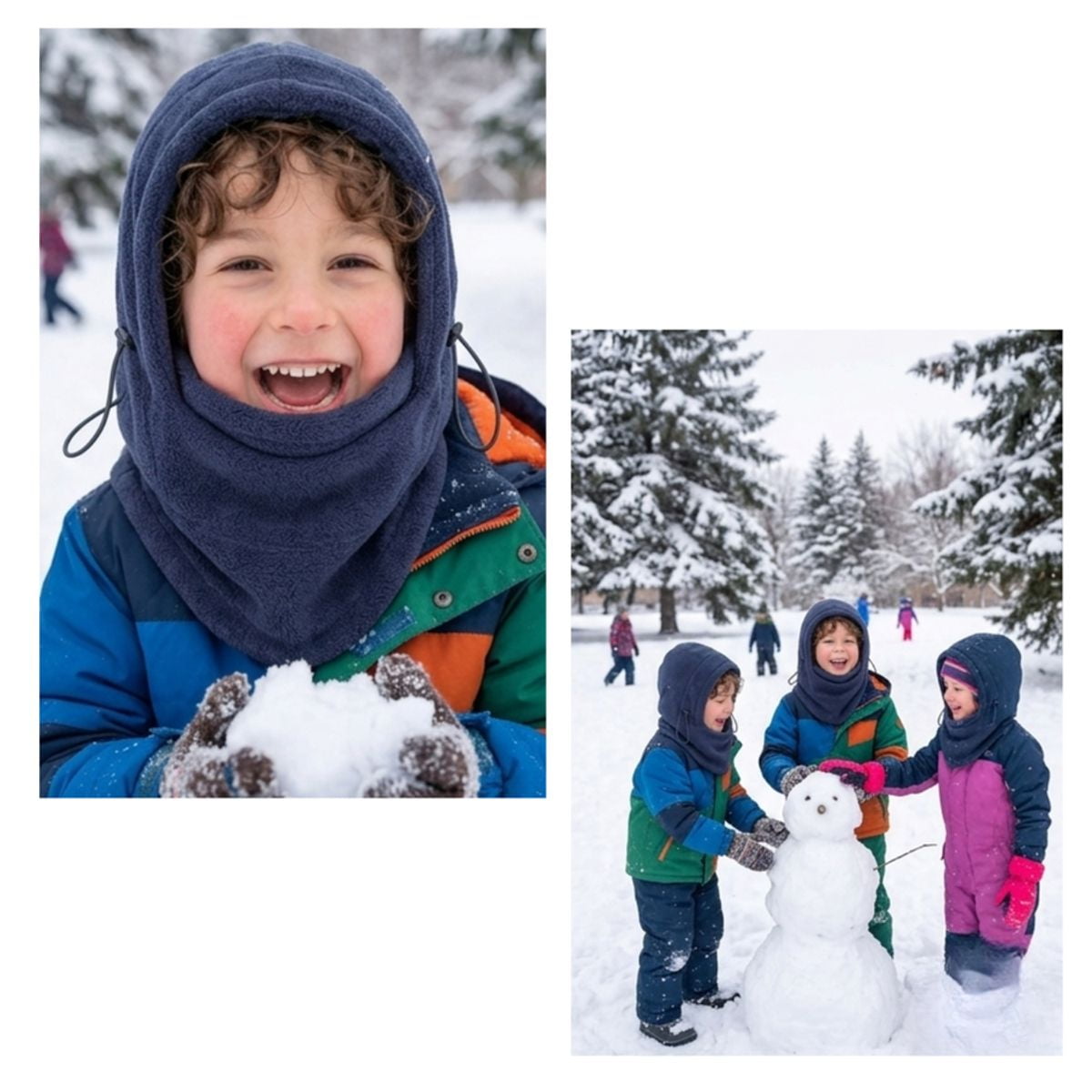 Genérico - Gorro Pasamontañas De Polar Para Niños Abrigo Invierno Frio