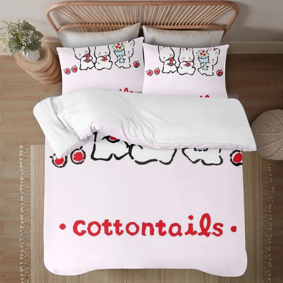 Cheery Chums 3-Piece Bedding Set For Kids Boys Girls Adult Cartoon Warm Cute Fashion Holiday Present Gift Bed Sheets