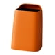 thumbnail image 2 of Bote de Basura Cesto de Basura 10L Cubo de Basura Moderno Papelera de Reciclaje Rectangular Papelera para Inodoro Cocina Baño Dormitorio Sala de Estar , Naranja, 2 of 5