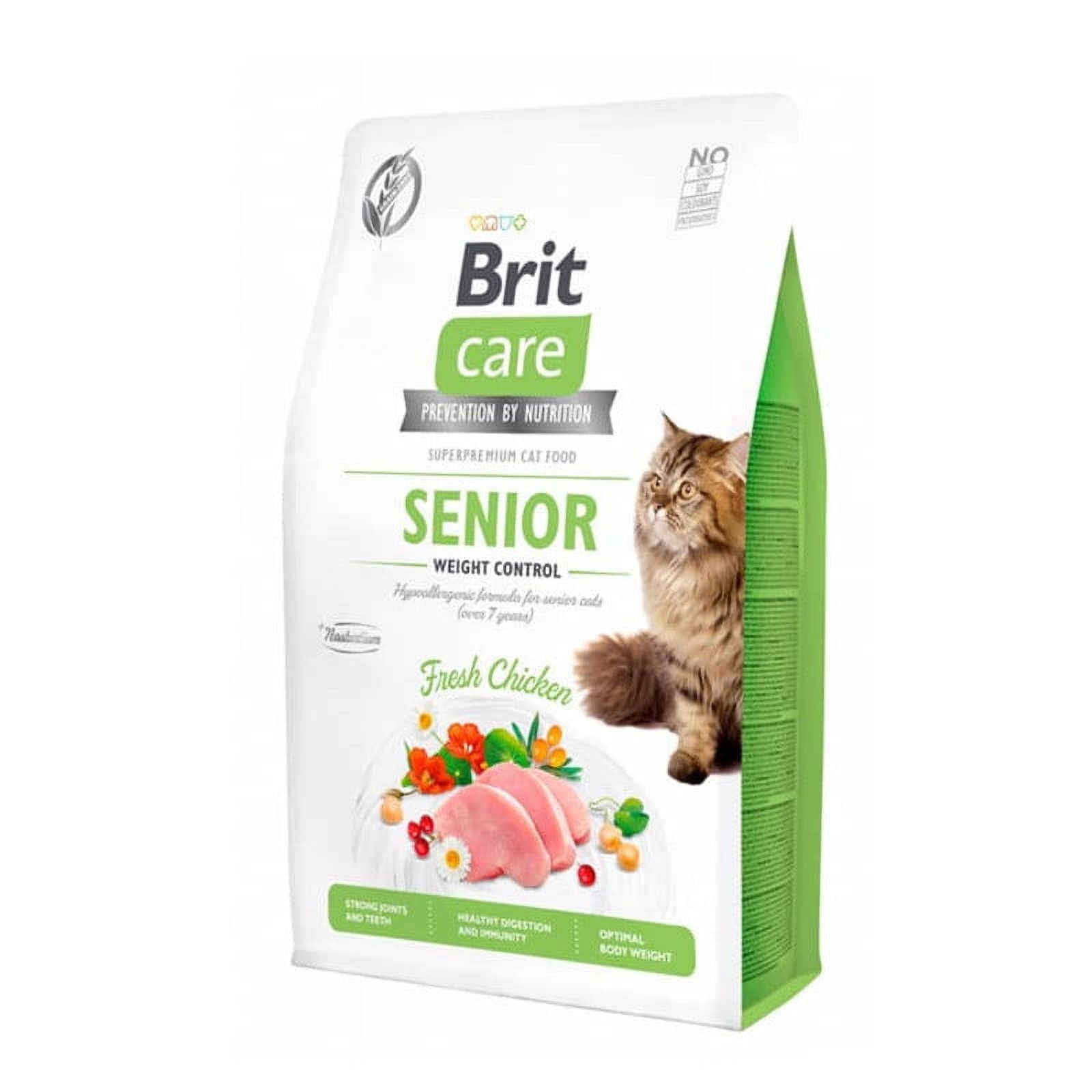 Brit Care Cat Senior Weight Control, bolsa 2 kg