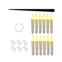 Bothyi - Velas Flotantes Colgantes Para Adorno Navideño, Fiesta De Cumpleaños, Boda, Color Blanco Cálido, 12 Uds.