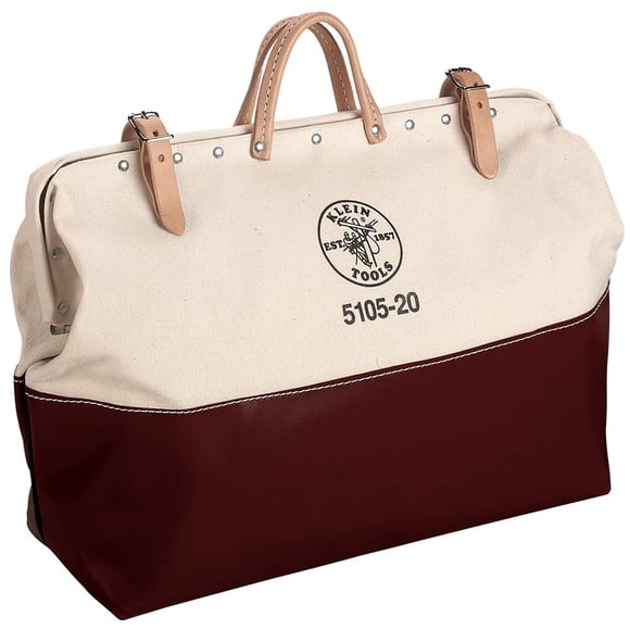 Bolsa para herramientas Klein Tools 5105-20 de lona con base alta, 20 pulgadas