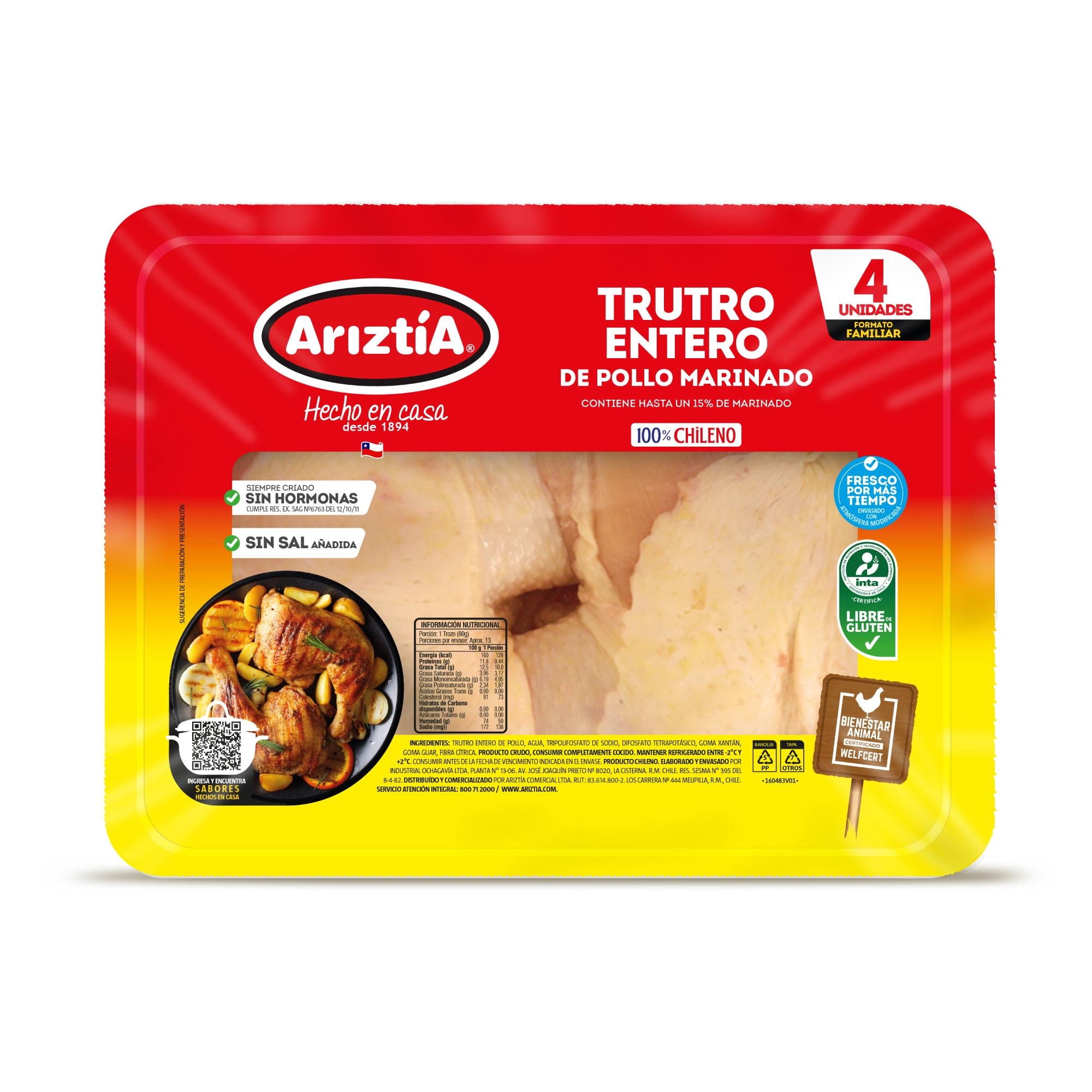 Trutro Entero 4Un - Lider - $3.390